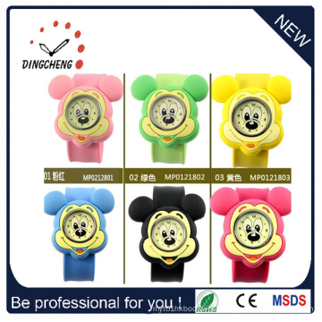 Cute Animal en forma de cartón silicona Slap Watch / Fashion Carton Slap Watch con Silicona Wristband Watch (DC-687)